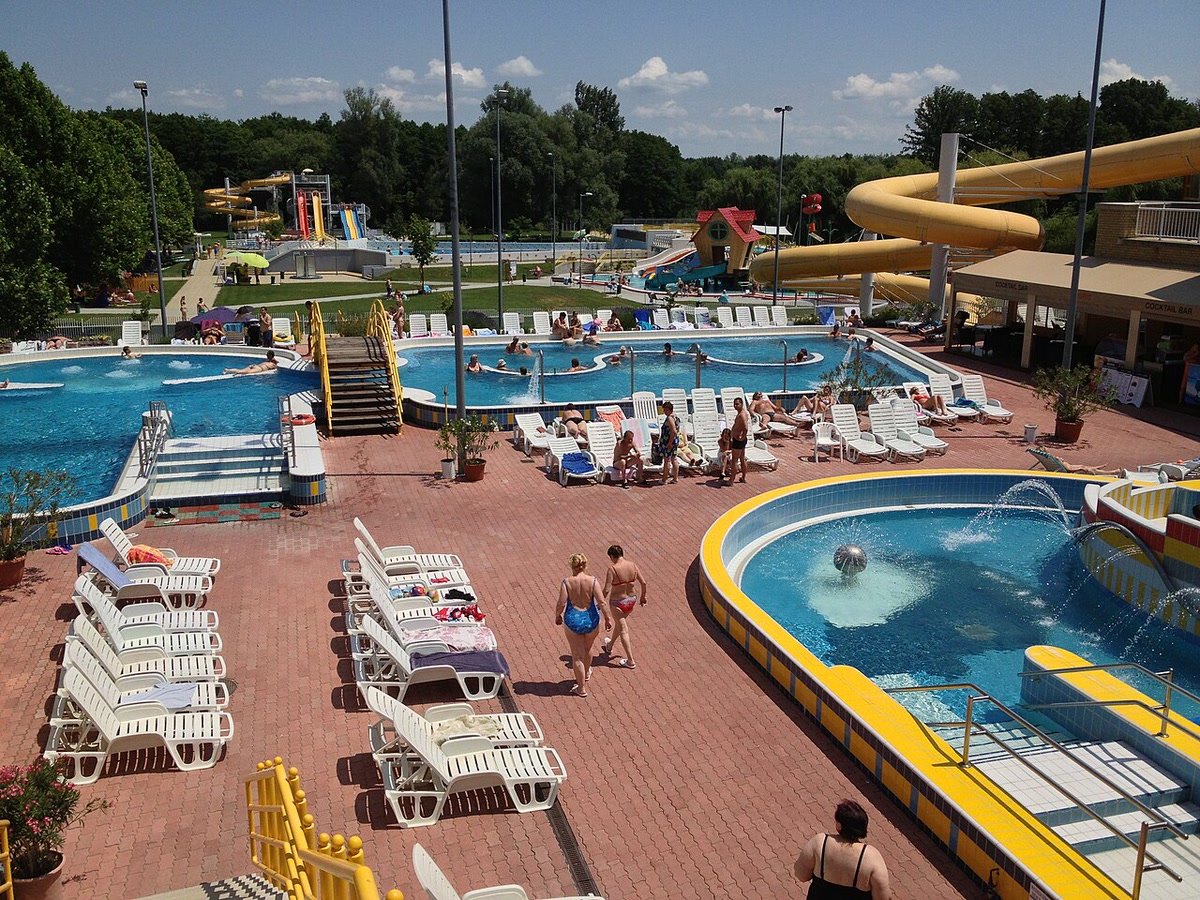 A pool zone at Zalakaros Spa in Zalakaros.